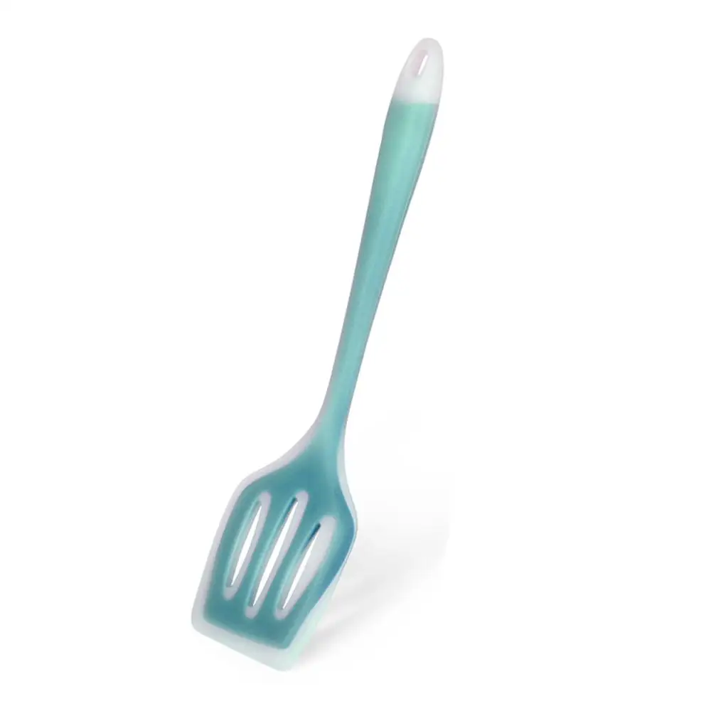 Fissman силиконовый щелевой Тернер с длинной ручкой кухонный Accessories-1pcs - Цвет: mint