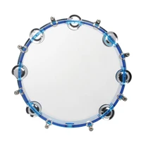 tambourines drum hand percussion educational musical instrument toy blue10