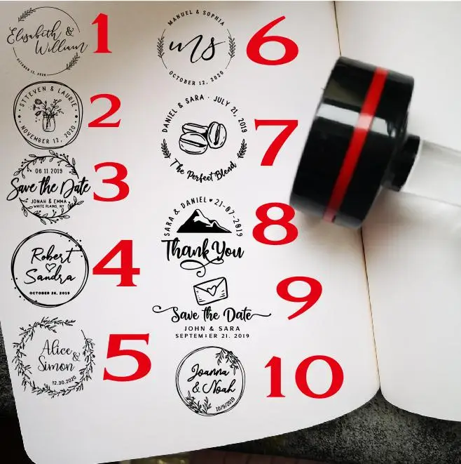 Таможенная печать для свадеб подарок настраиваемым именем штемпельная