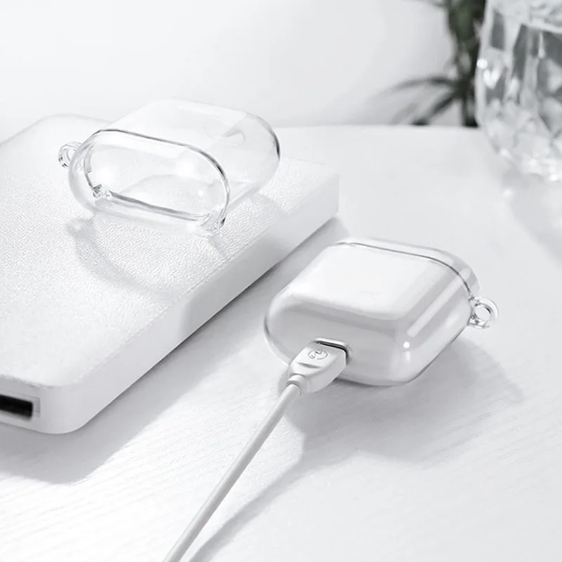

Silicone Case for Apple Airpods Case for 1 2 Protective Cover Wireless Earphone Bags for Airpods Pro Case Charging Box