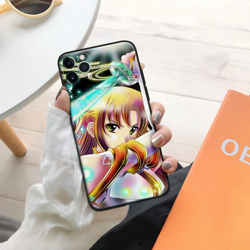 asuna sword art online anime for iphone se 6 6s 7 8 plus x xr xs 11 pro max soft silicone phone case cover shell free global shipping