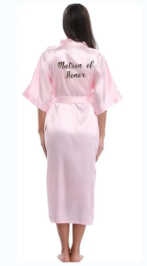 Халат-кимоно атласный с белыми и черными буквами | Женская одежда