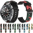Ремешок для наручных часов, силиконовый сменный спортивный браслет для Samsung Gear S3 S2 galaxy watch 3 41 мм 45 мм Active 1 2, 20 мм 22 мм