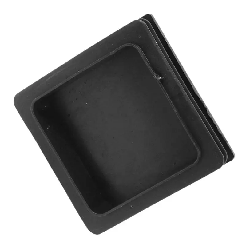 

100mm x 100mm Plastic Ribbed Square End Caps Cover Tube Inserts 2 Pcs
