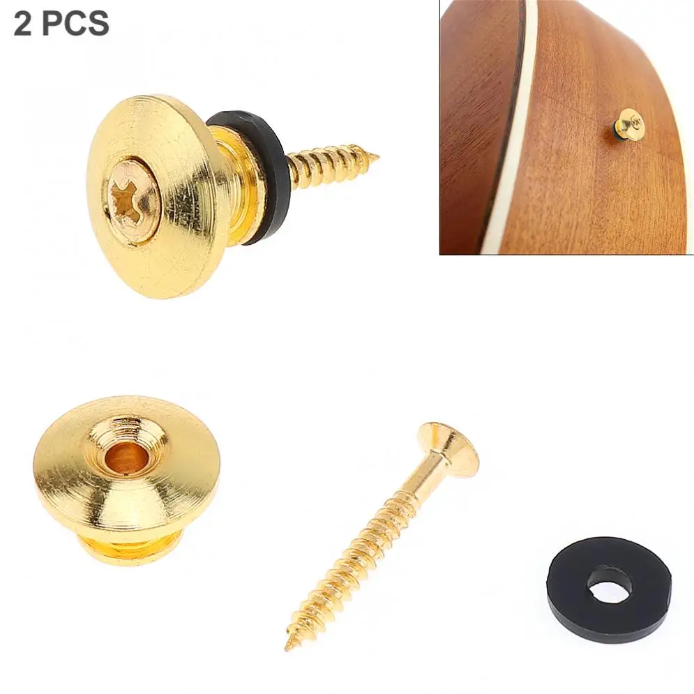

Guitar Strap nail Metal Material Guitar Suspender Buckle Electric Guitar Suspender Tail Nail Bass Strap Tail Nail