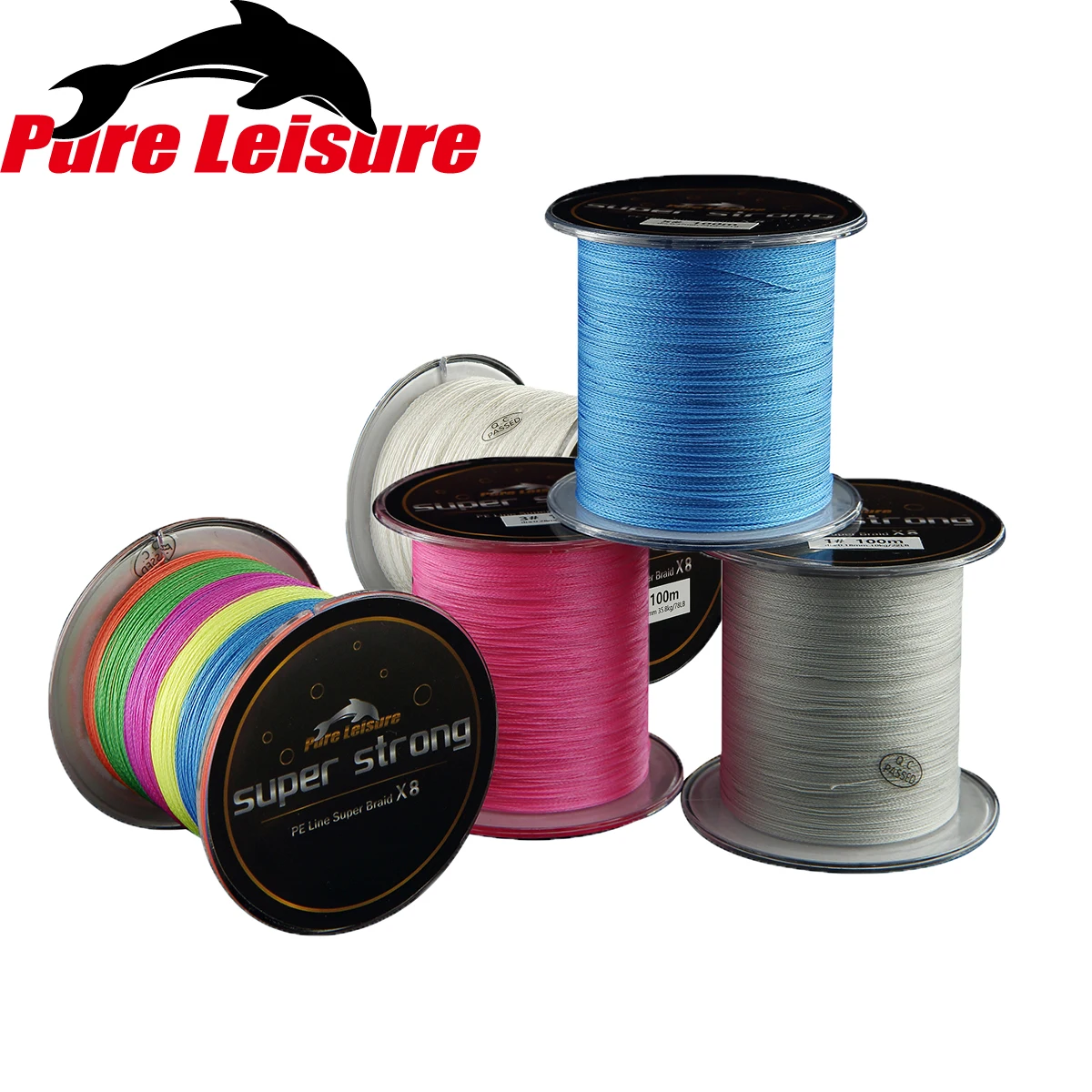 PureLeisure 1 шт 8 нитей 100 м леска Fil De Peche PE 0 6 #-30 # Vissen аксессуары Karper | Спорт и