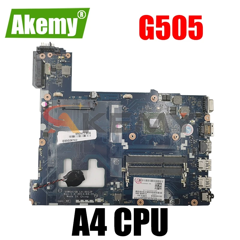 LA-9912P материнская плата для ноутбука Lenovo ideapad g505 Материнская A4 CPU Test | Компьютеры и