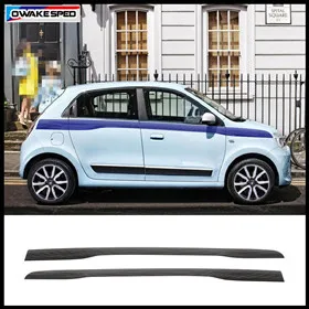 Автомобильная наклейка s Racing Sport Stripes для Renault Twingo-17, автомобильная дверная поясная наклейка, автомобильные аксессуары, украшение для тела, наклейка