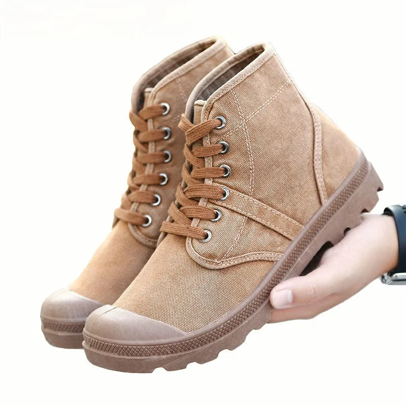 

Canvas Shoe Mid-upper Men's Shoes Retro-Old British Leisure High-upper Men's Mountaineering Martin Boots Make Old Cloth Shoes