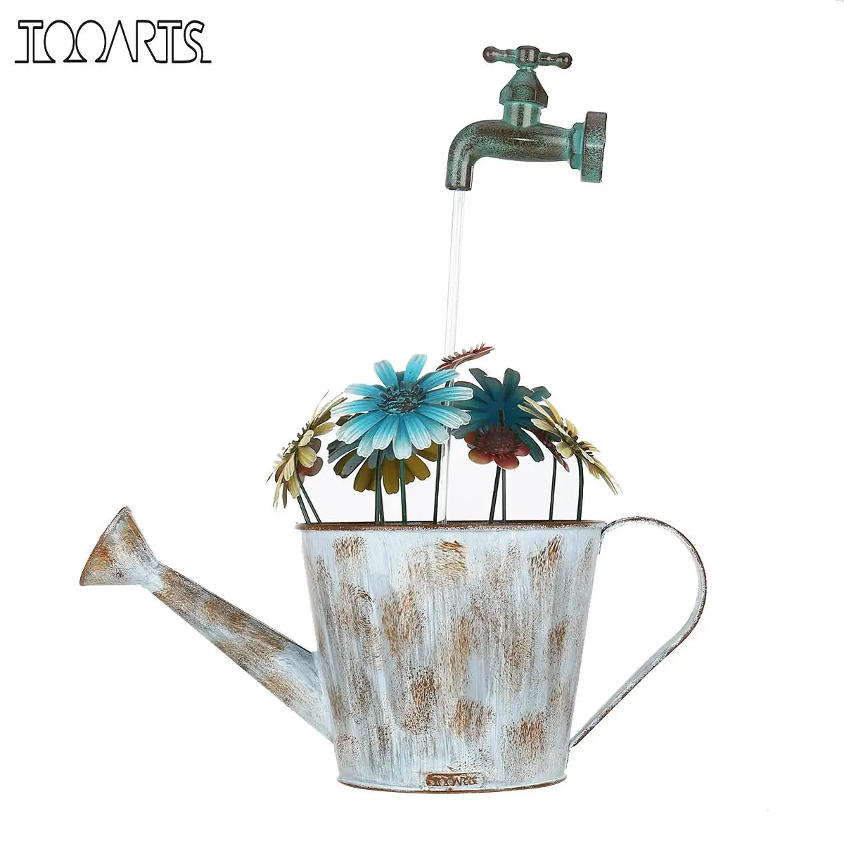 Уличный Железный фонтан Tooarts цветочный горшок водяной насос Каскадный
