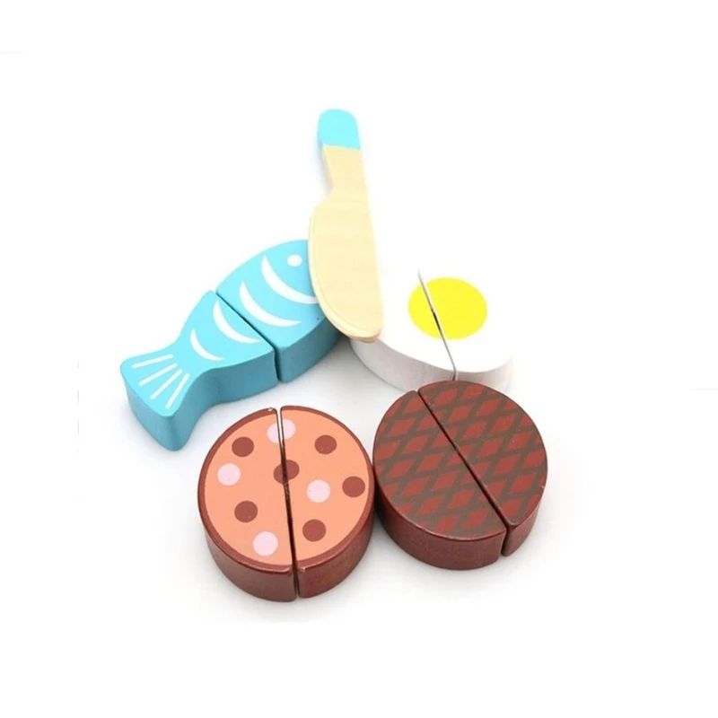 

Baby Cut Fruit Jigsaw Puzzle Wooden Children's Vegetables Onion Apple Banana Egg Combination Toy Educational Toys
