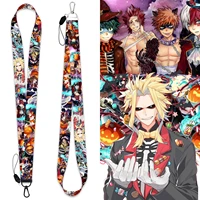 anime my hero academia men car keychain mobile phone neck lanyard strap id badge holder accessories cosplay friends gifts