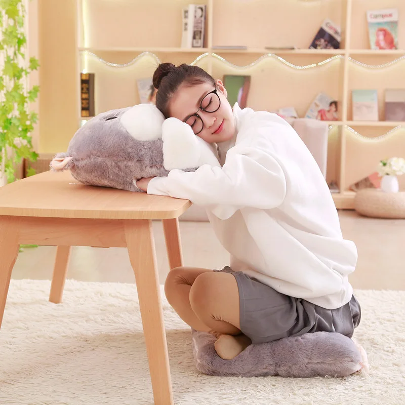 Большой размер милый мягкий толстый хомяк плюшевая теплая подушка с отверстиями