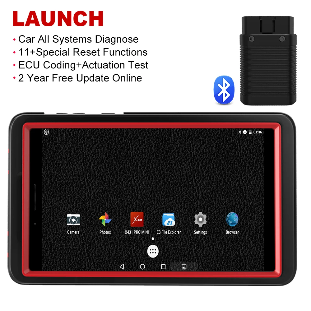 LAUNCH X431 Pro мини OBD2 сканер полная система автоматическое сканирование автомобиля диагностический инструмент WiFi Bluetooth OBD2 сканер мастерская ECU кодирование
