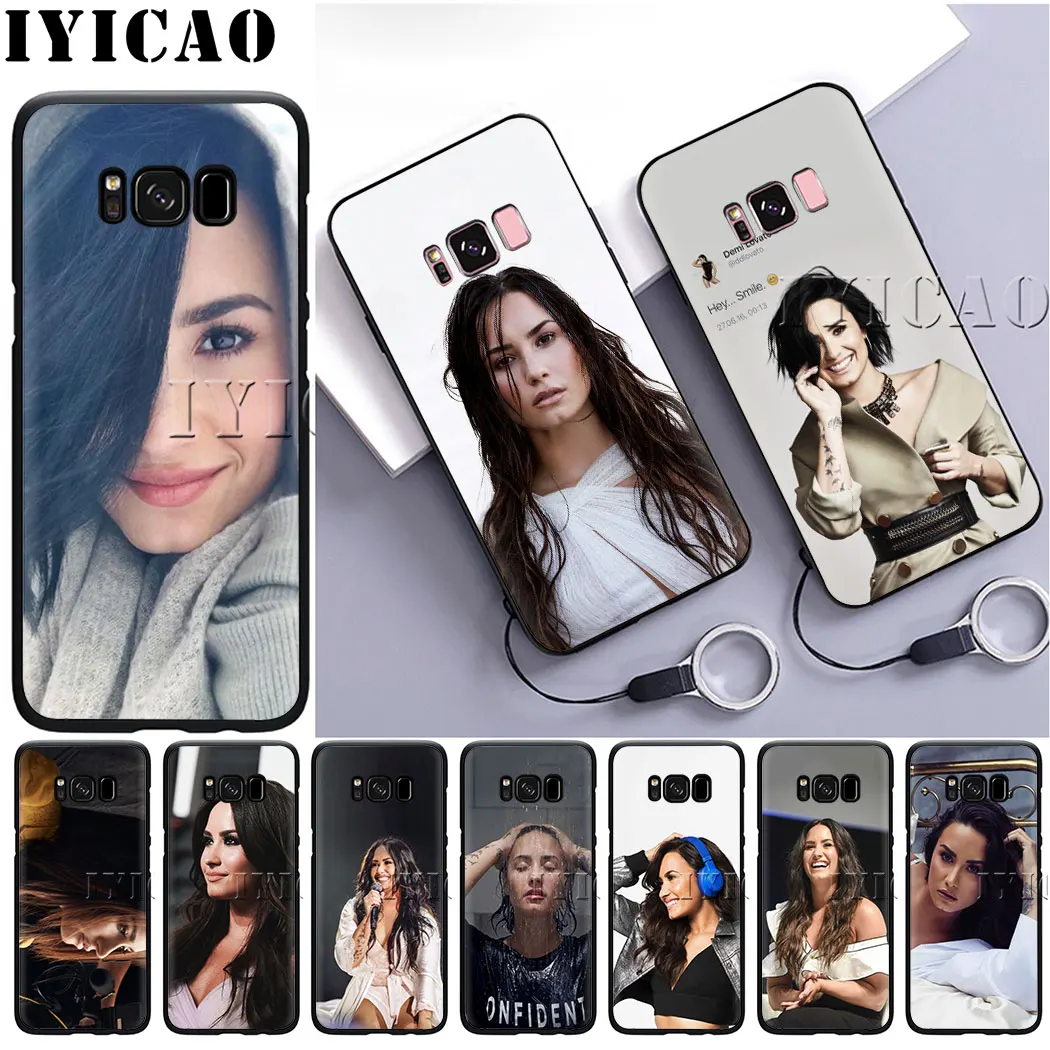 IYICAO певица Demi Lovato Мягкий силиконовый чехол для Samsung Galaxy S6 S7 край S8 S9 S10 плюс S10e Note 8 9