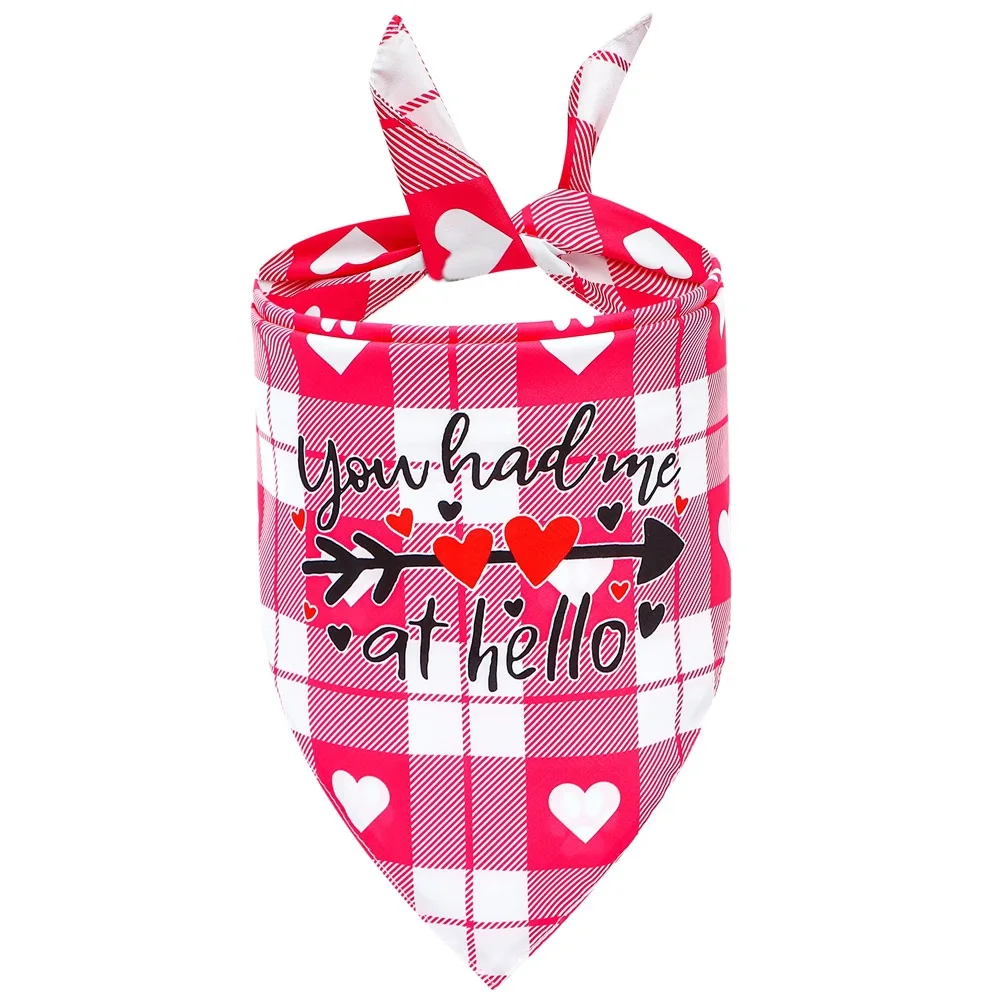 Ко Дню Святого Валентина собака бандана прекрасный собачий шарф для питомца