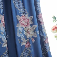 high precision imitation silk embroidered curtain new chinese curtain finished custom curtains for living dining room bedroom