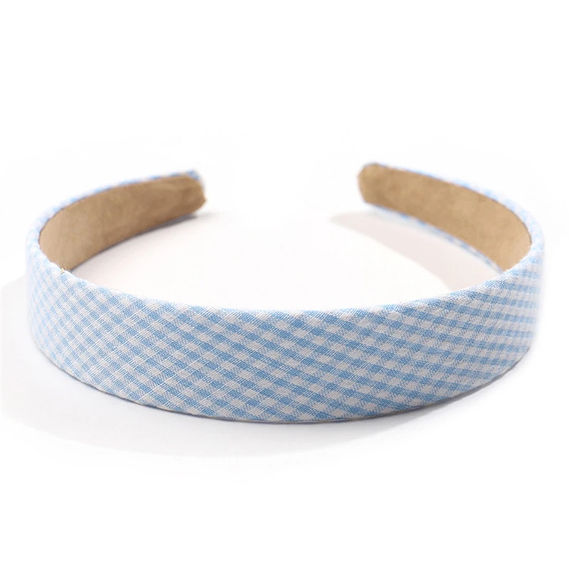 

MueRaa Retro Fashion Spring Summer Bezel Hairband For Women Girls Plaid Vintage Headband Woman Korean Hair Accessories Headwear