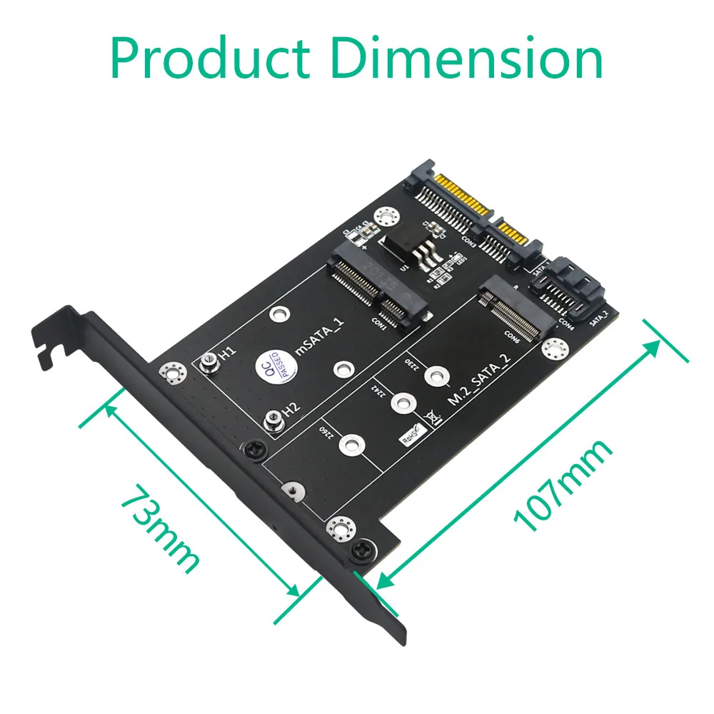 Плата расширения 2 в 1 MSATA NGFF M2 на SATA 3 0 PCI Express PCIE | Компьютеры и офис