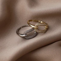 south korea style simple zircon lips adjustable rings gift party banquet womens jewelry ornament 2021
