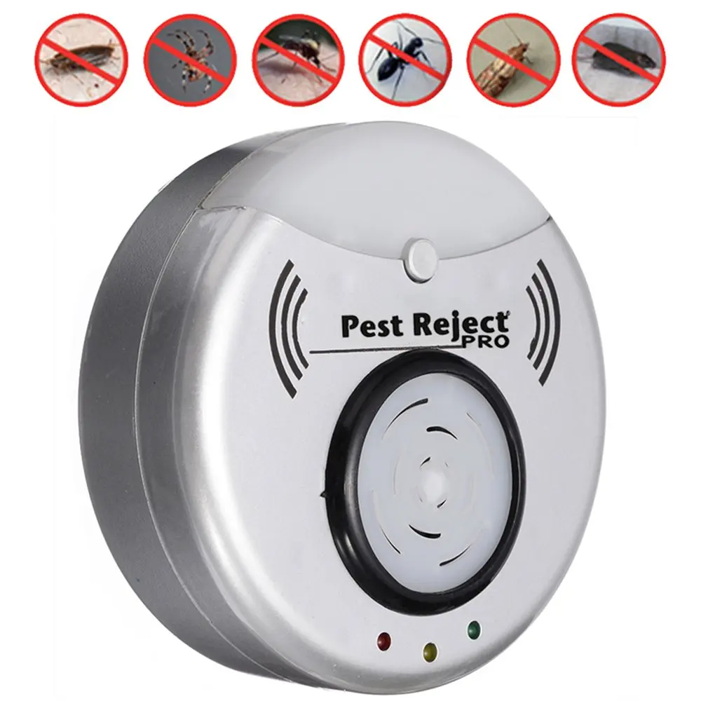 EU/US Plug Mosquito Repellent Rat Insect Killer Ultrasonic Pest Repeller Silent Rodent Control Indoor Dropship | Дом и сад