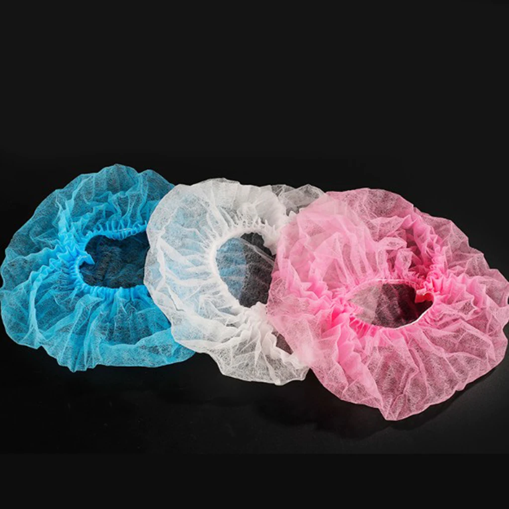 Одноразовая крышка для волос 10 шт. розовая Крышка от пыли|Шапочки душа| |
