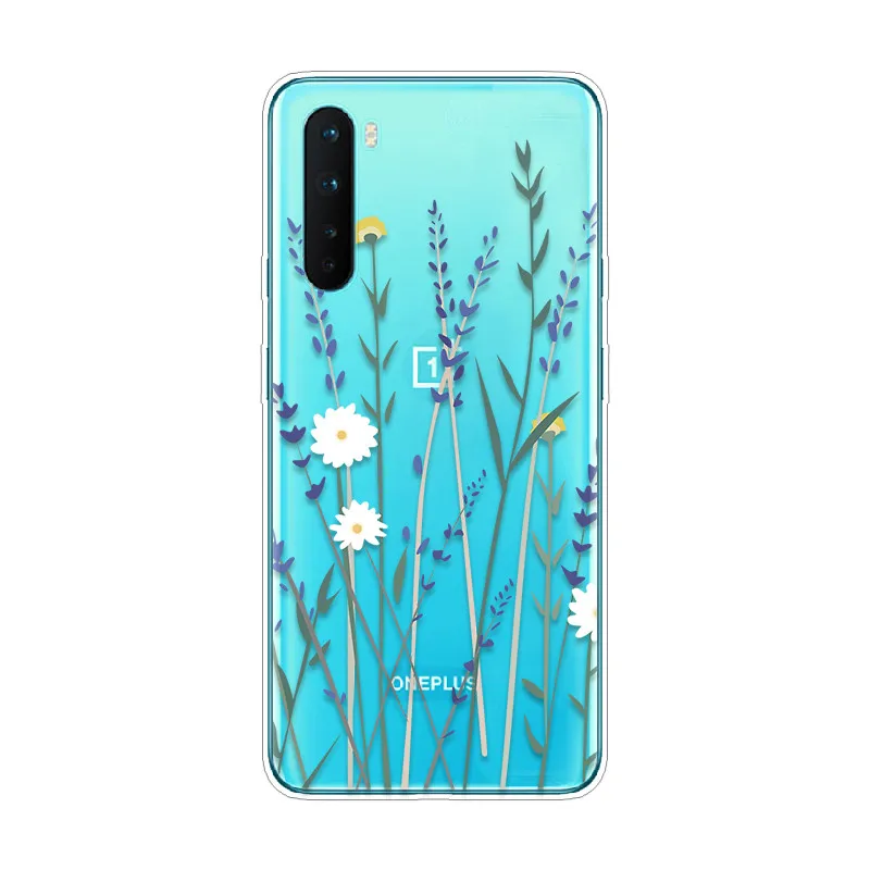 phone case for oneplus nord 5g cases soft tpu silicone back cover for oneplus nord 5g 6 44coque flowers fashion marble pattern free global shipping