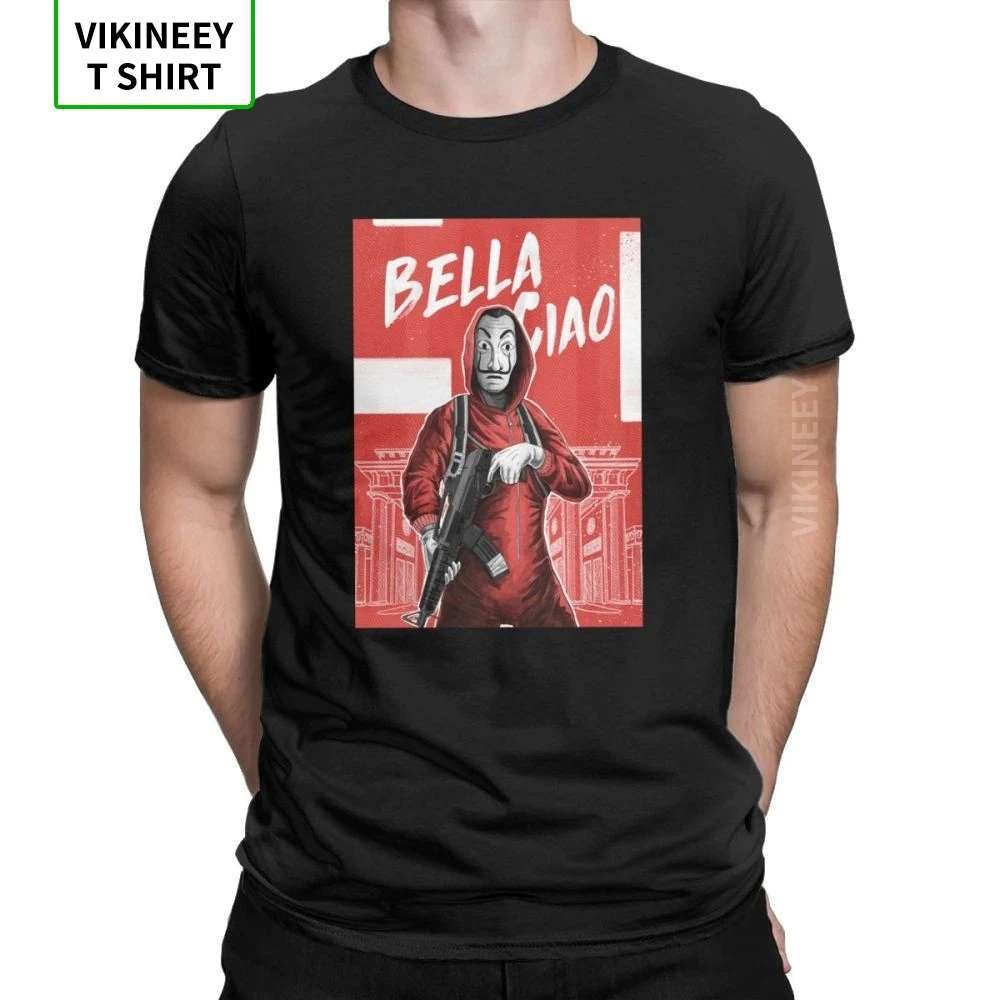 La Casa De Papel деньги Heist Slim Fit футболки для мужчин Bella Ciao с цифровым адресным