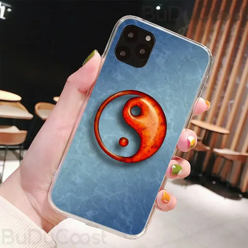 

Yin Yang Koi fish art Phone Case For iPhone 11 12 pro XS MAX 8 7 6 6S Plus X 5S SE 2020 XR cover