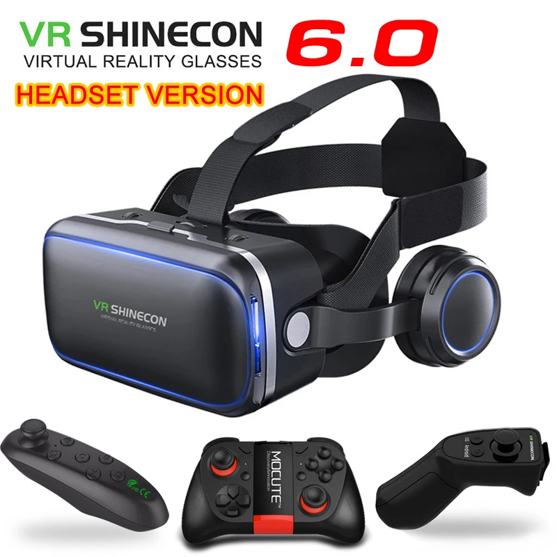 Оригинальная гарнитура VR shinecon 6 0 очки виртуальной реальности 3D для шлема