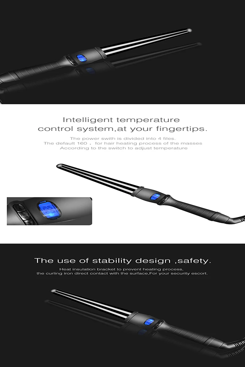 2020 новое прибытие профессиональные щипцы для завивки LCD дизайн керамические