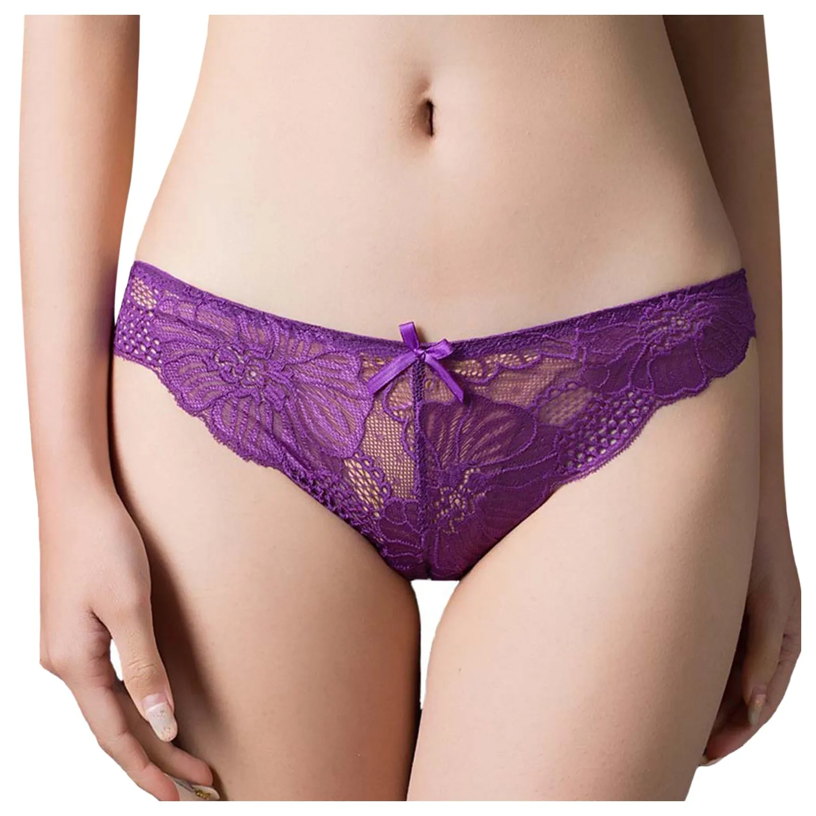 

Hollow Lace Ruffle Bow Panties Underwear Women's Sexy Low Waist Comfortable Sexy Lingerie Underpants Lenceria Para Mujer 2021
