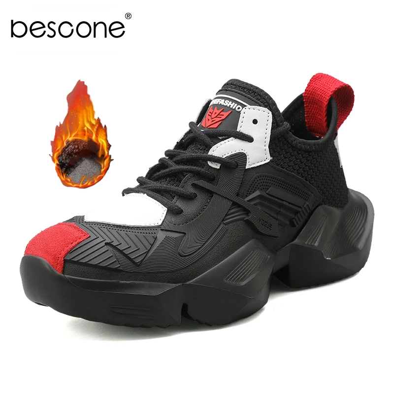 BESCONE Men Fashion Comfortable Sneaker Casual Breathable Lace Up Running Walking Shoes Male Waterproof 9007 | Обувь