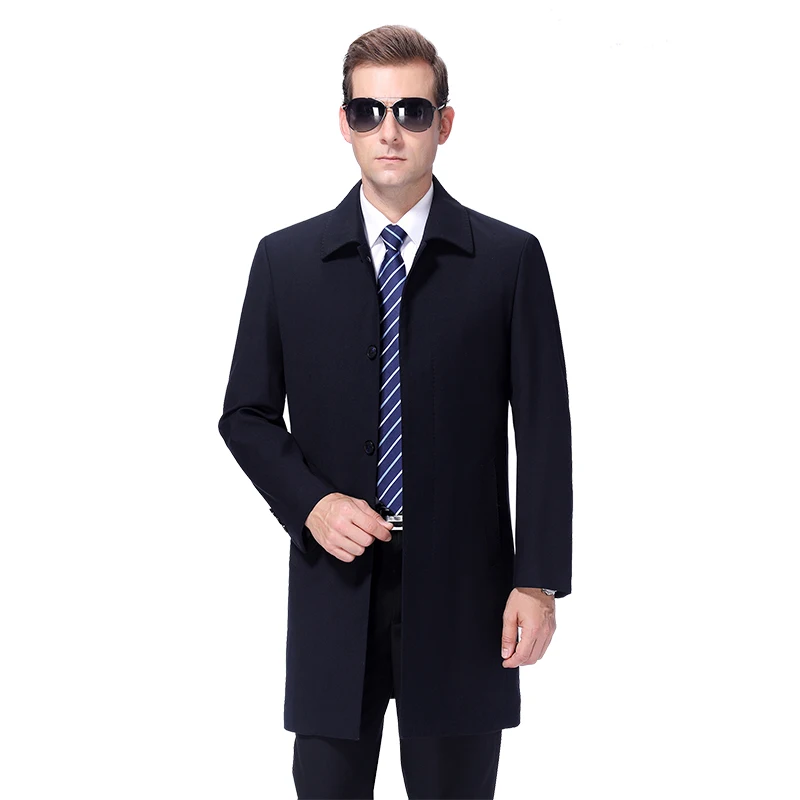 2021 Мужское Пальто Весна Длинное Мужская Длинная Куртка Осень Длинные Ветровка