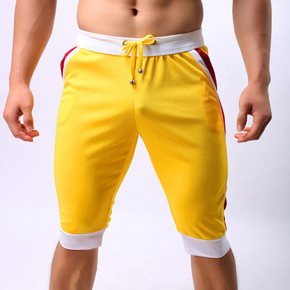 Брюки мужские облегающие дышащие эластичные спортивные тонкие Джоггеры для