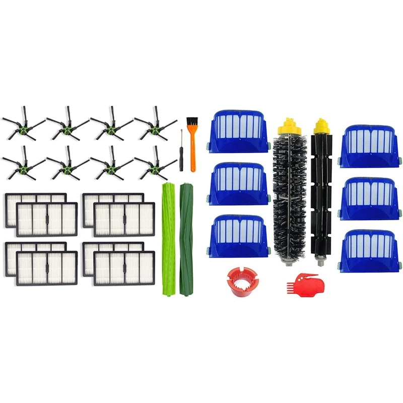 

1 Set Filters, Side Brushes, Roller Brushes, Cleaning Tools & 1 Set Flexible Beater Brush Aero Vac Filters Kit