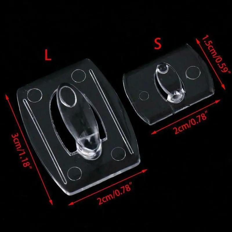 

20pcs Transparent Wall Hooks Waterproof Strong Adhesive Hooks Rack for Home Kitchen Bathroom Hanger Hook Organizer Key Holder