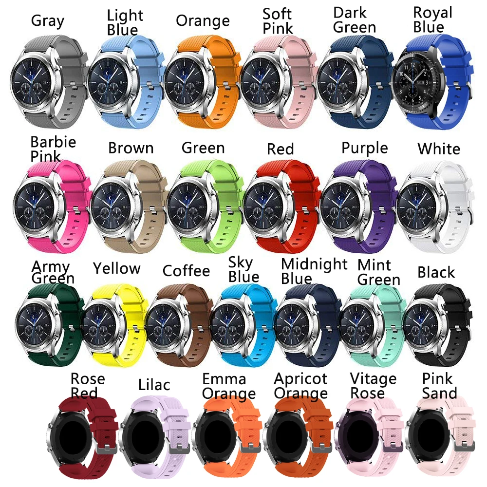 Ремешок для часов Samsung Galaxy watch 46 мм 42 active 2 gear S3 Frontier металлическая застежка с