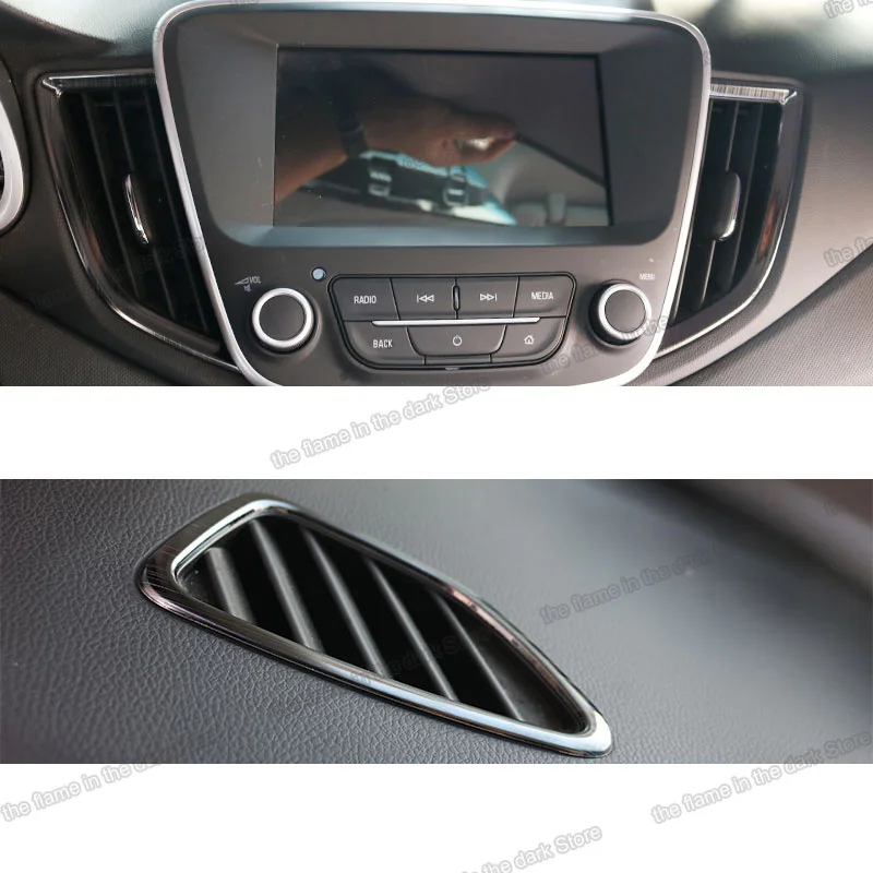 

Lsrtw2017 Stainless Steel Car Dashboard Air Vent Frame Trims for Chevrolet Cavalier 2017 2018 2019 2020 Accessories Auto