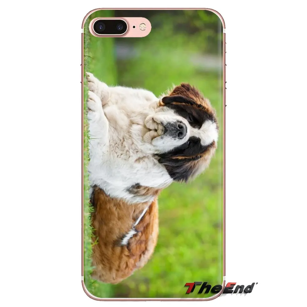 Святой Бернард щенков и больших собак мобильного телефона чехол для Huawei G7 G8 P7 P8 P9