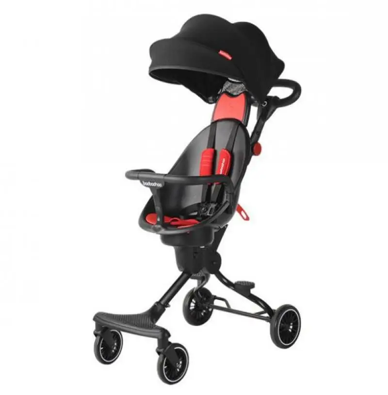 

Baby Stroller Baby Walking Tool Portable Foldable Around Silicon Out 4wheel Baby Cart Generation of Fat plane subway Pushchair