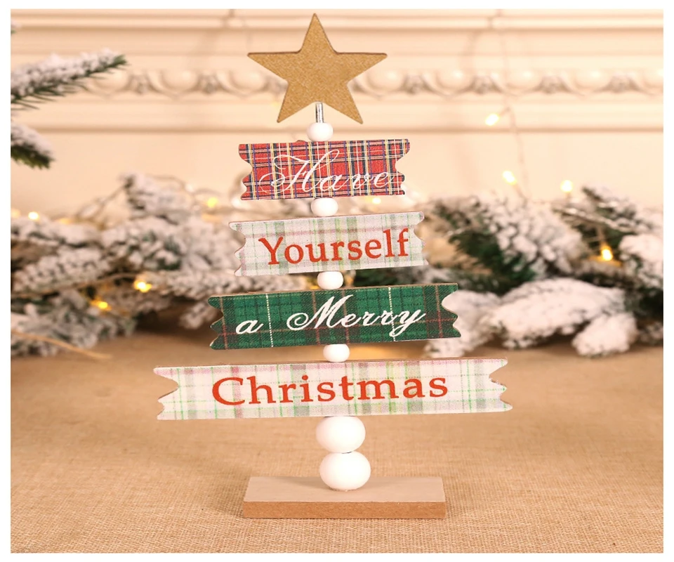 Домашний декор/Рождественское украшение/раскрашенный алфавит Рождественская