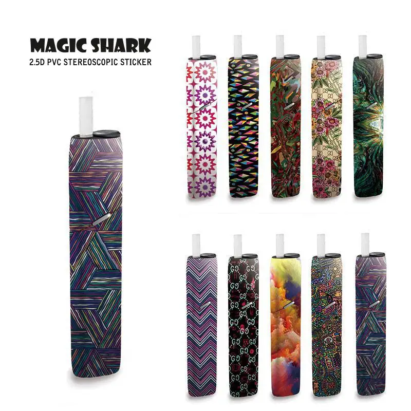 Чехол Magic Shark для IQOS3 100% новый стикер рисования цветов и неба | Мобильные телефоны