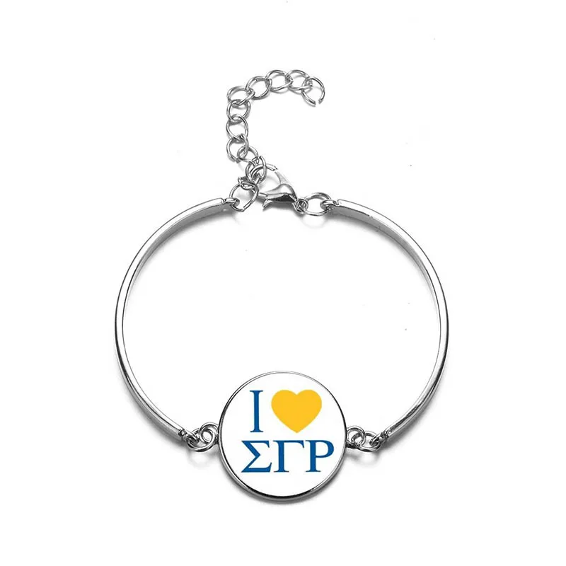 Классические браслеты BTWGL летняя фотография стеклянная подвеска Sigma Gamma Rho Sorority