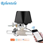 Умный водяной клапан с Wi-Fi, автоматическое отключение, управление, ручное открытие клапана, поддержка Alexa Google Assistant, Голосовое управление