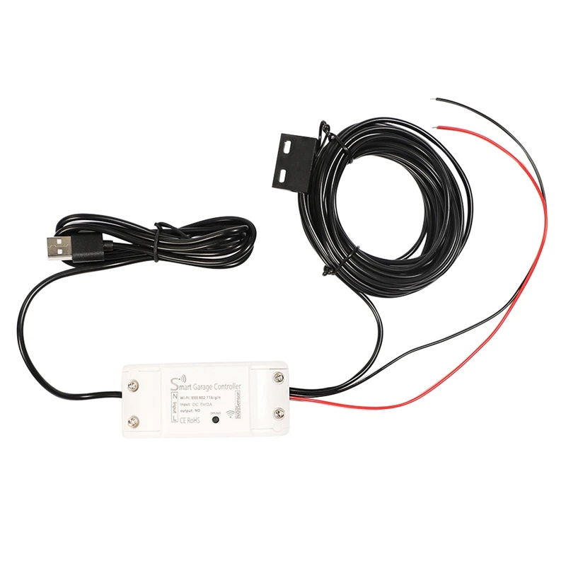 USB DC5V WiFi Smart Garage Door Controller APP Vioce Control Switch Work with Alexa Google Home and IFTT Life Tuya | Обустройство