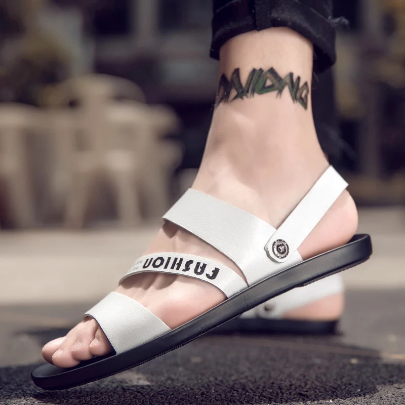 

Roman Sandals Men Sandals Shoes Men Sandalias Cuero Hombre Summer Leather Sandal Sandalle Homme For Man Sandalia Masculina Couro