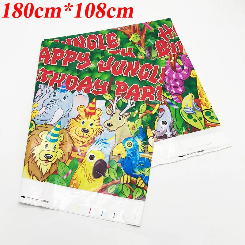 1 шт./упак. Лев джунглей тема одноразовые скатерти покрытие стола с изображением