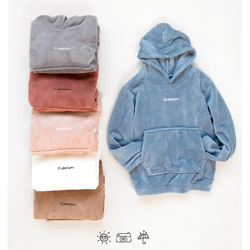 Aleafalling Удобная зимняя одежда для отдыха свободные большие размеры мягкие женские