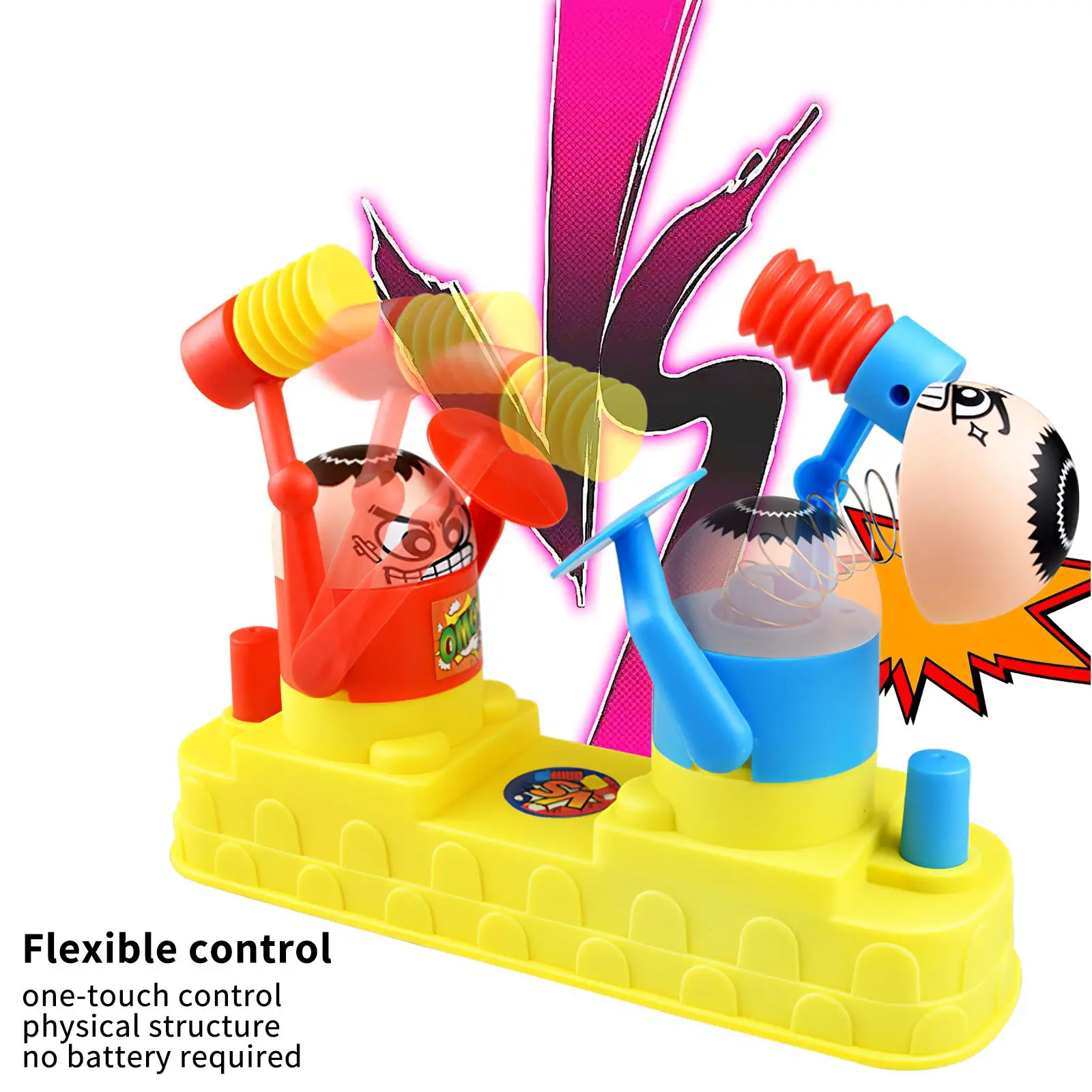 

Funny Practical Joke Children Fight Battle Antistress Toy Boxing Kids Battle Fight Robot Table Party Game Toys Desktop Game Gift